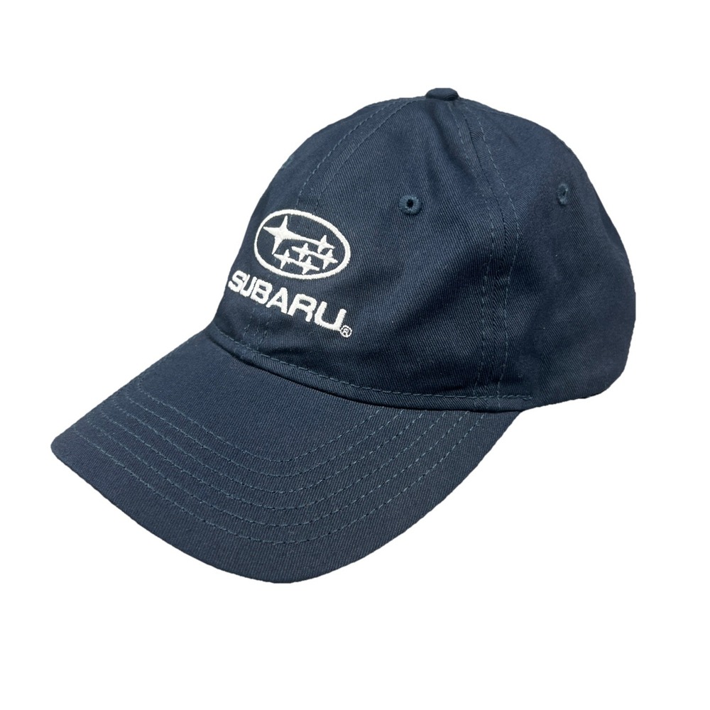 Genuine Subaru Logo Embroidered‎ Cap Hat Men Snapback Blue Cotton Chino Twill